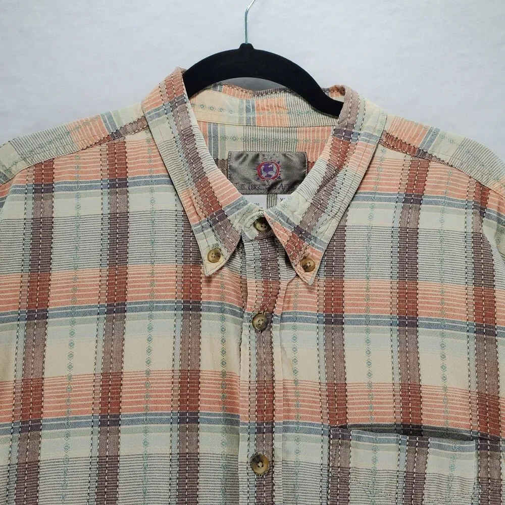 XXL The Territory Ahead Plaid Shirt Button Down Men's Long Sleeve Pocket - Picture 7 of 13